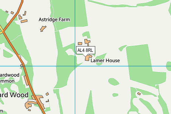 AL4 8RL map - OS VectorMap District (Ordnance Survey)