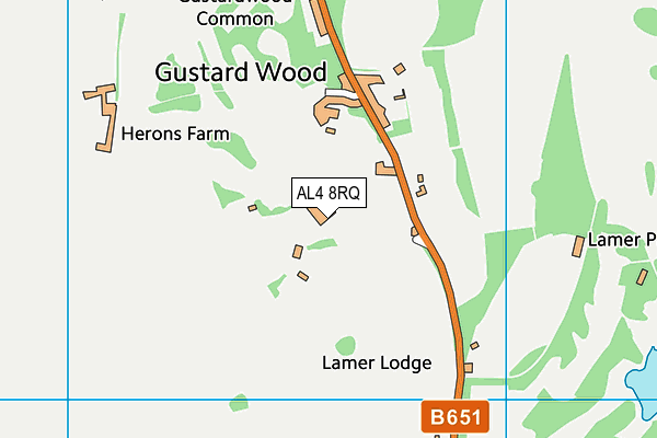 AL4 8RQ map - OS VectorMap District (Ordnance Survey) AL4 8RQ map - OS VectorMap District (Ordnance Survey)