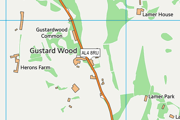 AL4 8RU map - OS VectorMap District (Ordnance Survey) AL4 8RU map - OS VectorMap District (Ordnance Survey)