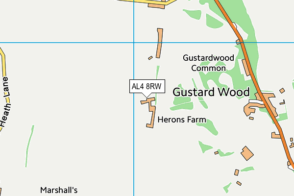 AL4 8RW map - OS VectorMap District (Ordnance Survey) AL4 8RW map - OS VectorMap District (Ordnance Survey)
