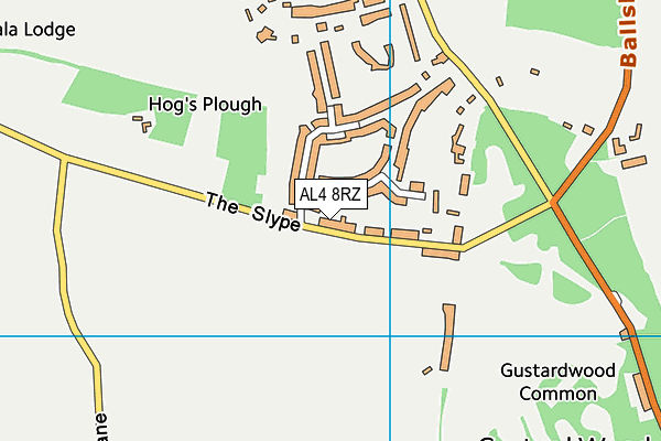 AL4 8RZ map - OS VectorMap District (Ordnance Survey) AL4 8RZ map - OS VectorMap District (Ordnance Survey)