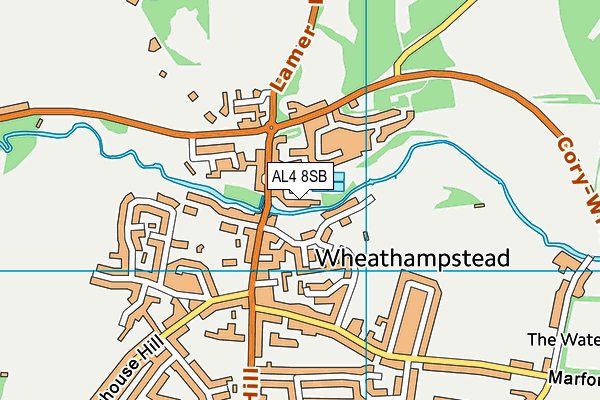AL4 8SB map - OS VectorMap District (Ordnance Survey) AL4 8SB map - OS VectorMap District (Ordnance Survey)