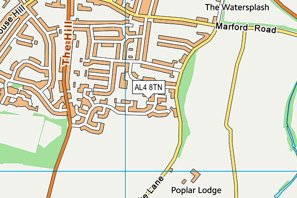 AL4 8TN map - OS VectorMap District (Ordnance Survey) AL4 8TN map - OS VectorMap District (Ordnance Survey)
