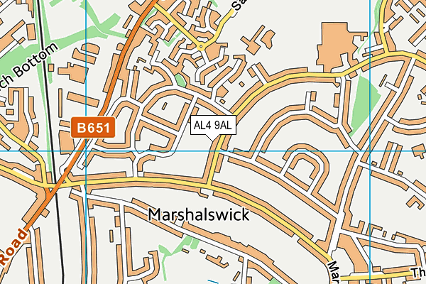 AL4 9AL map - OS VectorMap District (Ordnance Survey) AL4 9AL map - OS VectorMap District (Ordnance Survey)