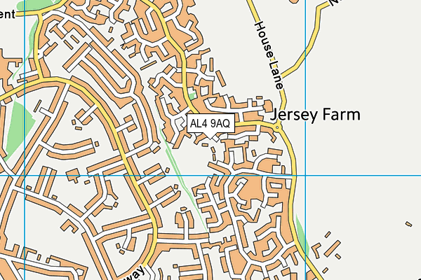 AL4 9AQ map - OS VectorMap District (Ordnance Survey) AL4 9AQ map - OS VectorMap District (Ordnance Survey)