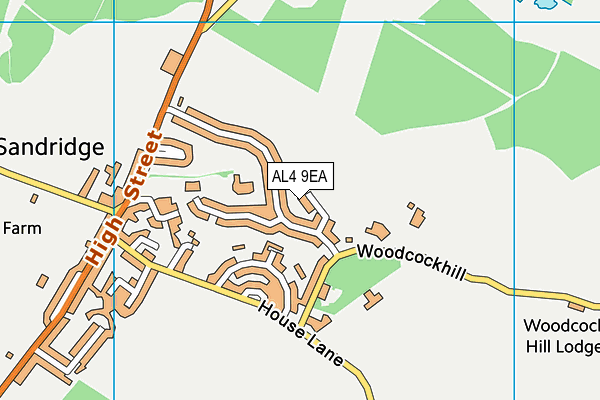 AL4 9EA map - OS VectorMap District (Ordnance Survey) AL4 9EA map - OS VectorMap District (Ordnance Survey)