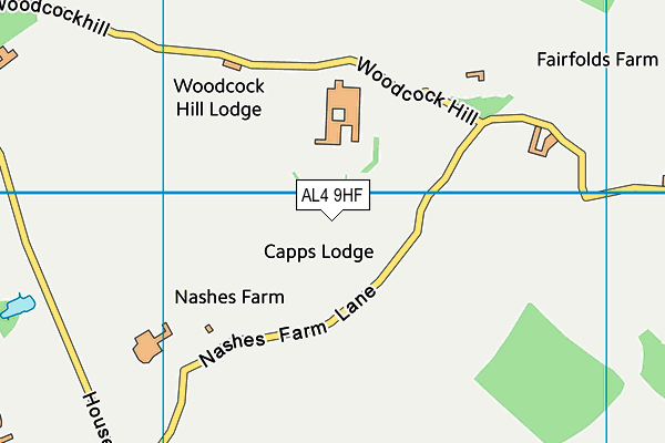 AL4 9HF map - OS VectorMap District (Ordnance Survey) AL4 9HF map - OS VectorMap District (Ordnance Survey)