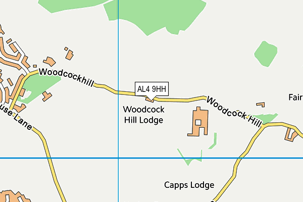 AL4 9HH map - OS VectorMap District (Ordnance Survey) AL4 9HH map - OS VectorMap District (Ordnance Survey)