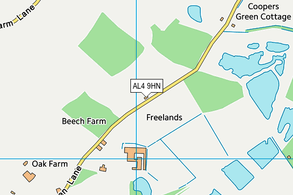 AL4 9HN map - OS VectorMap District (Ordnance Survey) AL4 9HN map - OS VectorMap District (Ordnance Survey)