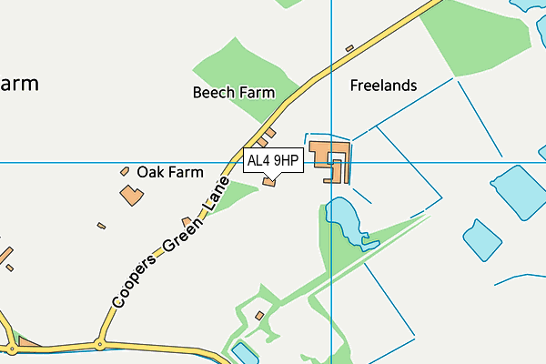 AL4 9HP map - OS VectorMap District (Ordnance Survey) AL4 9HP map - OS VectorMap District (Ordnance Survey)