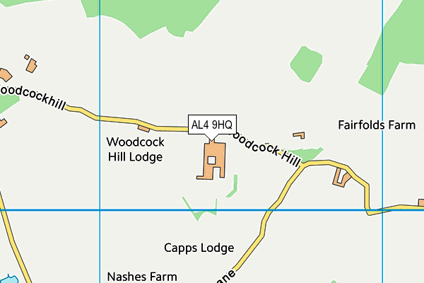 AL4 9HQ map - OS VectorMap District (Ordnance Survey) AL4 9HQ map - OS VectorMap District (Ordnance Survey)