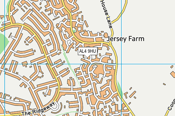 AL4 9HU map - OS VectorMap District (Ordnance Survey)