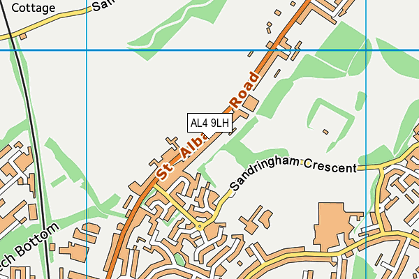 AL4 9LH map - OS VectorMap District (Ordnance Survey) AL4 9LH map - OS VectorMap District (Ordnance Survey)