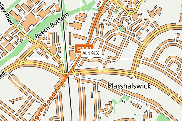 AL4 9LX map - OS VectorMap District (Ordnance Survey) AL4 9LX map - OS VectorMap District (Ordnance Survey)