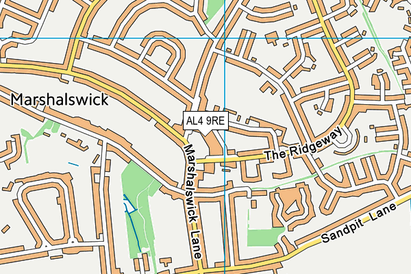 AL4 9RE map - OS VectorMap District (Ordnance Survey) AL4 9RE map - OS VectorMap District (Ordnance Survey)