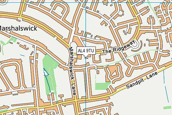 AL4 9TU map - OS VectorMap District (Ordnance Survey) AL4 9TU map - OS VectorMap District (Ordnance Survey)