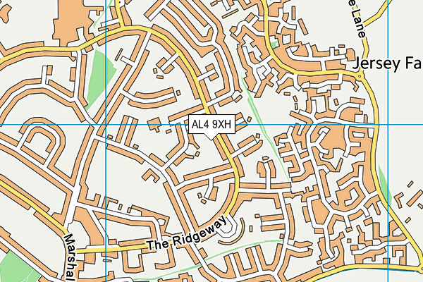 AL4 9XH map - OS VectorMap District (Ordnance Survey) AL4 9XH map - OS VectorMap District (Ordnance Survey)