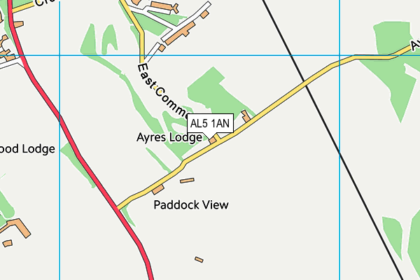 AL5 1AN map - OS VectorMap District (Ordnance Survey) AL5 1AN map - OS VectorMap District (Ordnance Survey)