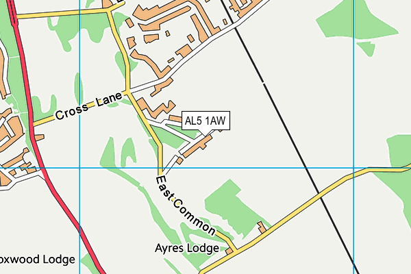 AL5 1AW map - OS VectorMap District (Ordnance Survey) AL5 1AW map - OS VectorMap District (Ordnance Survey)