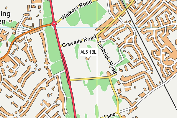 AL5 1BL map - OS VectorMap District (Ordnance Survey) AL5 1BL map - OS VectorMap District (Ordnance Survey)