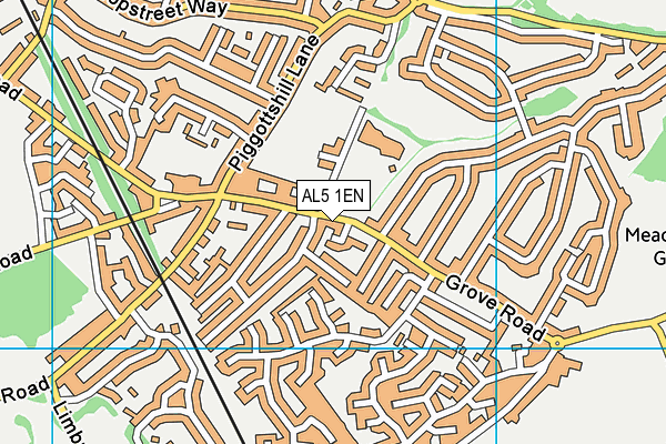 AL5 1EN map - OS VectorMap District (Ordnance Survey) AL5 1EN map - OS VectorMap District (Ordnance Survey)