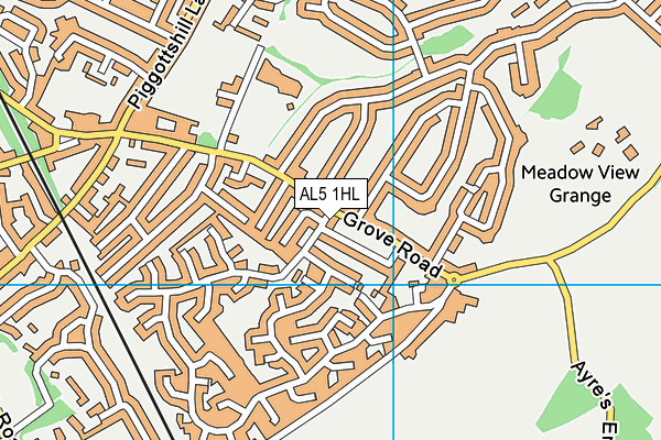 AL5 1HL map - OS VectorMap District (Ordnance Survey) AL5 1HL map - OS VectorMap District (Ordnance Survey)