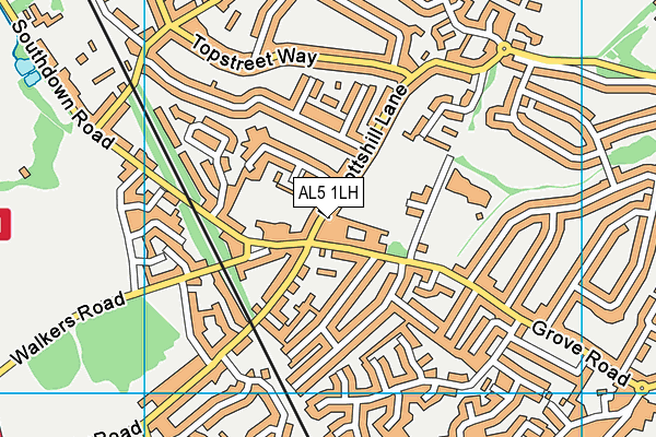 AL5 1LH map - OS VectorMap District (Ordnance Survey) AL5 1LH map - OS VectorMap District (Ordnance Survey)