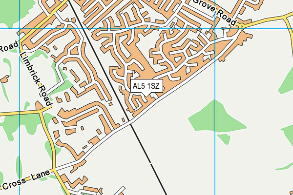 AL5 1SZ map - OS VectorMap District (Ordnance Survey) AL5 1SZ map - OS VectorMap District (Ordnance Survey)