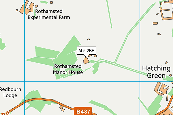 AL5 2BE map - OS VectorMap District (Ordnance Survey) AL5 2BE map - OS VectorMap District (Ordnance Survey)