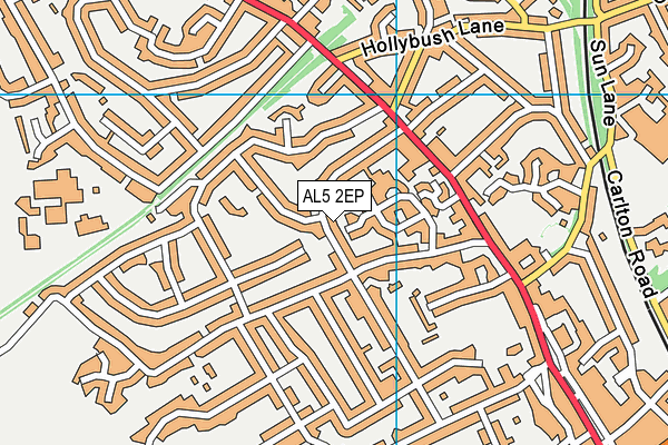 AL5 2EP map - OS VectorMap District (Ordnance Survey) AL5 2EP map - OS VectorMap District (Ordnance Survey)