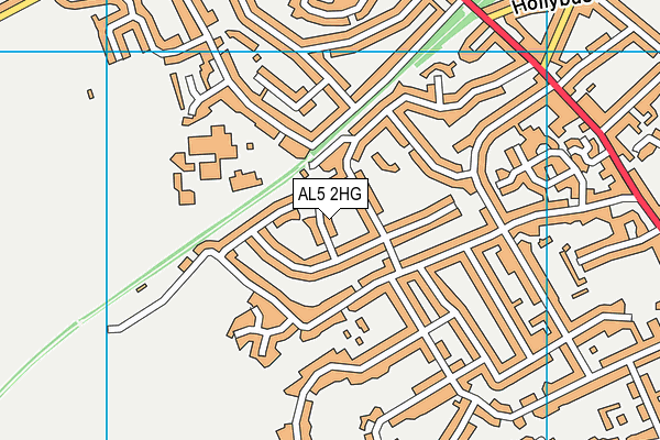 AL5 2HG map - OS VectorMap District (Ordnance Survey) AL5 2HG map - OS VectorMap District (Ordnance Survey)