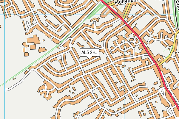 AL5 2HJ map - OS VectorMap District (Ordnance Survey) AL5 2HJ map - OS VectorMap District (Ordnance Survey)