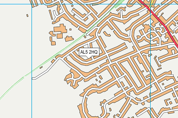 AL5 2HQ map - OS VectorMap District (Ordnance Survey) AL5 2HQ map - OS VectorMap District (Ordnance Survey)