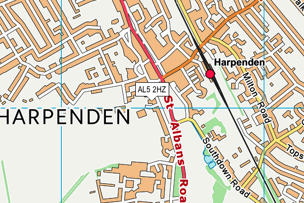 AL5 2HZ map - OS VectorMap District (Ordnance Survey) AL5 2HZ map - OS VectorMap District (Ordnance Survey)