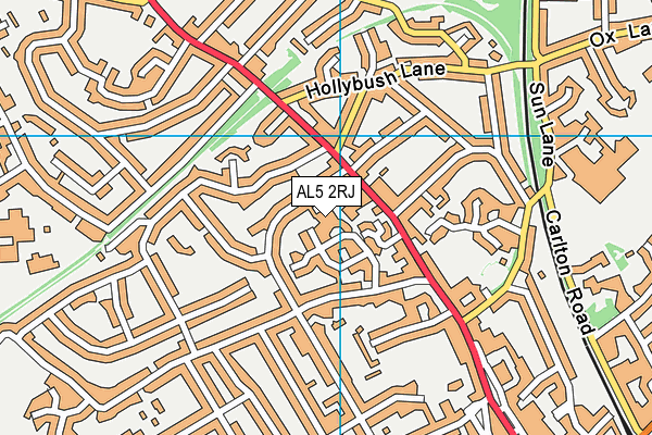 AL5 2RJ map - OS VectorMap District (Ordnance Survey) AL5 2RJ map - OS VectorMap District (Ordnance Survey)