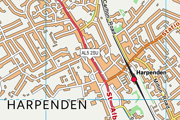 AL5 2SU map - OS VectorMap District (Ordnance Survey) AL5 2SU map - OS VectorMap District (Ordnance Survey)