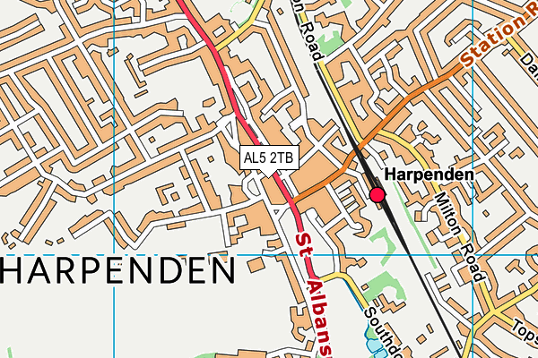 AL5 2TB map - OS VectorMap District (Ordnance Survey) AL5 2TB map - OS VectorMap District (Ordnance Survey)