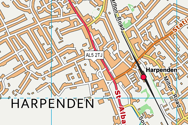 AL5 2TJ map - OS VectorMap District (Ordnance Survey) AL5 2TJ map - OS VectorMap District (Ordnance Survey)
