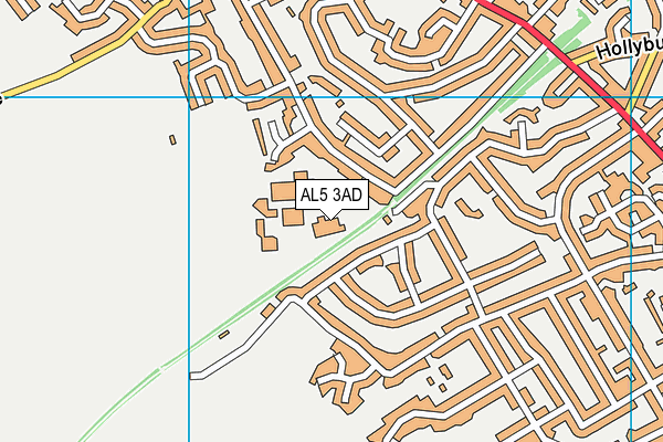 AL5 3AD map - OS VectorMap District (Ordnance Survey) AL5 3AD map - OS VectorMap District (Ordnance Survey)