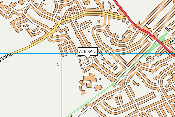 AL5 3AQ map - OS VectorMap District (Ordnance Survey) AL5 3AQ map - OS VectorMap District (Ordnance Survey)