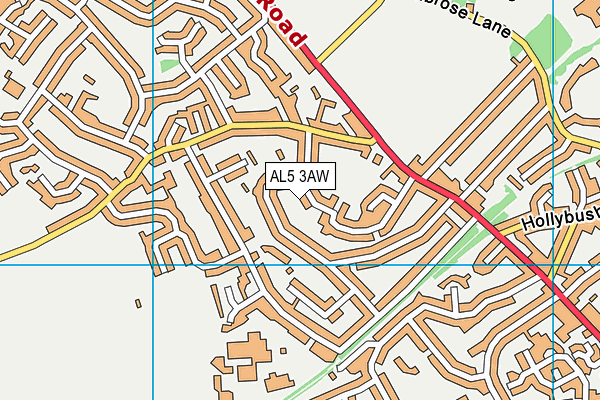AL5 3AW map - OS VectorMap District (Ordnance Survey) AL5 3AW map - OS VectorMap District (Ordnance Survey)