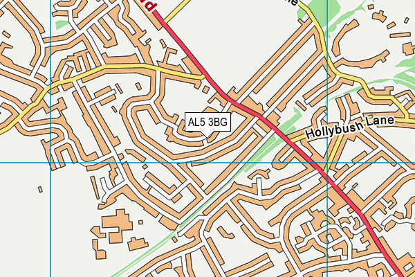 AL5 3BG map - OS VectorMap District (Ordnance Survey) AL5 3BG map - OS VectorMap District (Ordnance Survey)