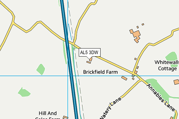 AL5 3DW map - OS VectorMap District (Ordnance Survey) AL5 3DW map - OS VectorMap District (Ordnance Survey)