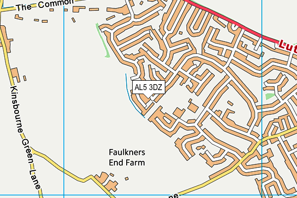AL5 3DZ map - OS VectorMap District (Ordnance Survey) AL5 3DZ map - OS VectorMap District (Ordnance Survey)