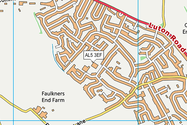 AL5 3EF map - OS VectorMap District (Ordnance Survey) AL5 3EF map - OS VectorMap District (Ordnance Survey)