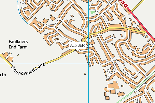 AL5 3ER map - OS VectorMap District (Ordnance Survey) AL5 3ER map - OS VectorMap District (Ordnance Survey)
