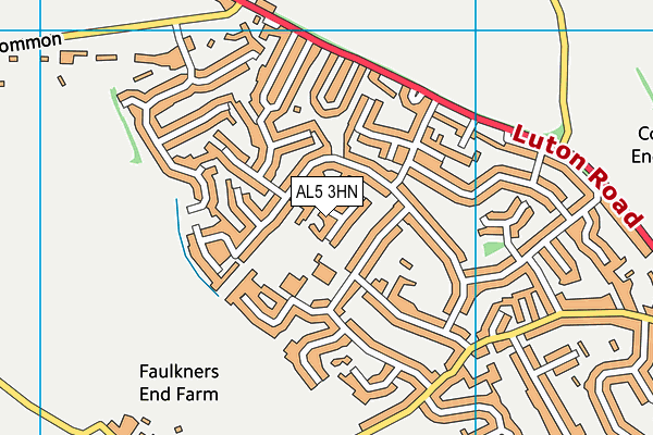 AL5 3HN map - OS VectorMap District (Ordnance Survey) AL5 3HN map - OS VectorMap District (Ordnance Survey)