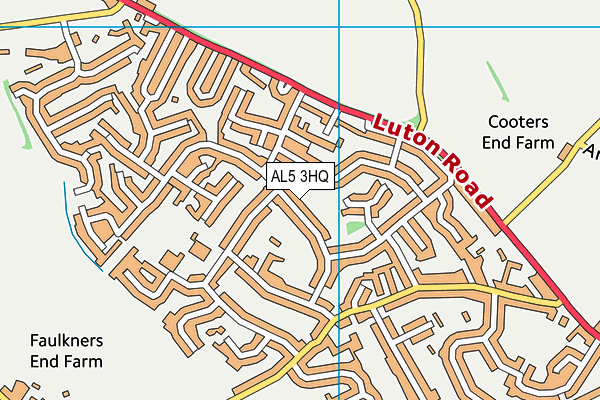 AL5 3HQ map - OS VectorMap District (Ordnance Survey) AL5 3HQ map - OS VectorMap District (Ordnance Survey)