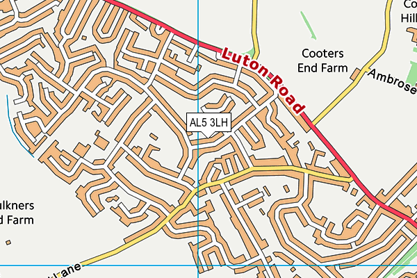 AL5 3LH map - OS VectorMap District (Ordnance Survey) AL5 3LH map - OS VectorMap District (Ordnance Survey)