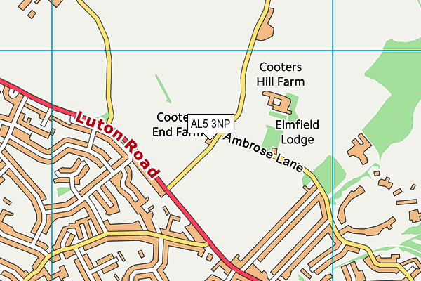 AL5 3NP map - OS VectorMap District (Ordnance Survey) AL5 3NP map - OS VectorMap District (Ordnance Survey)